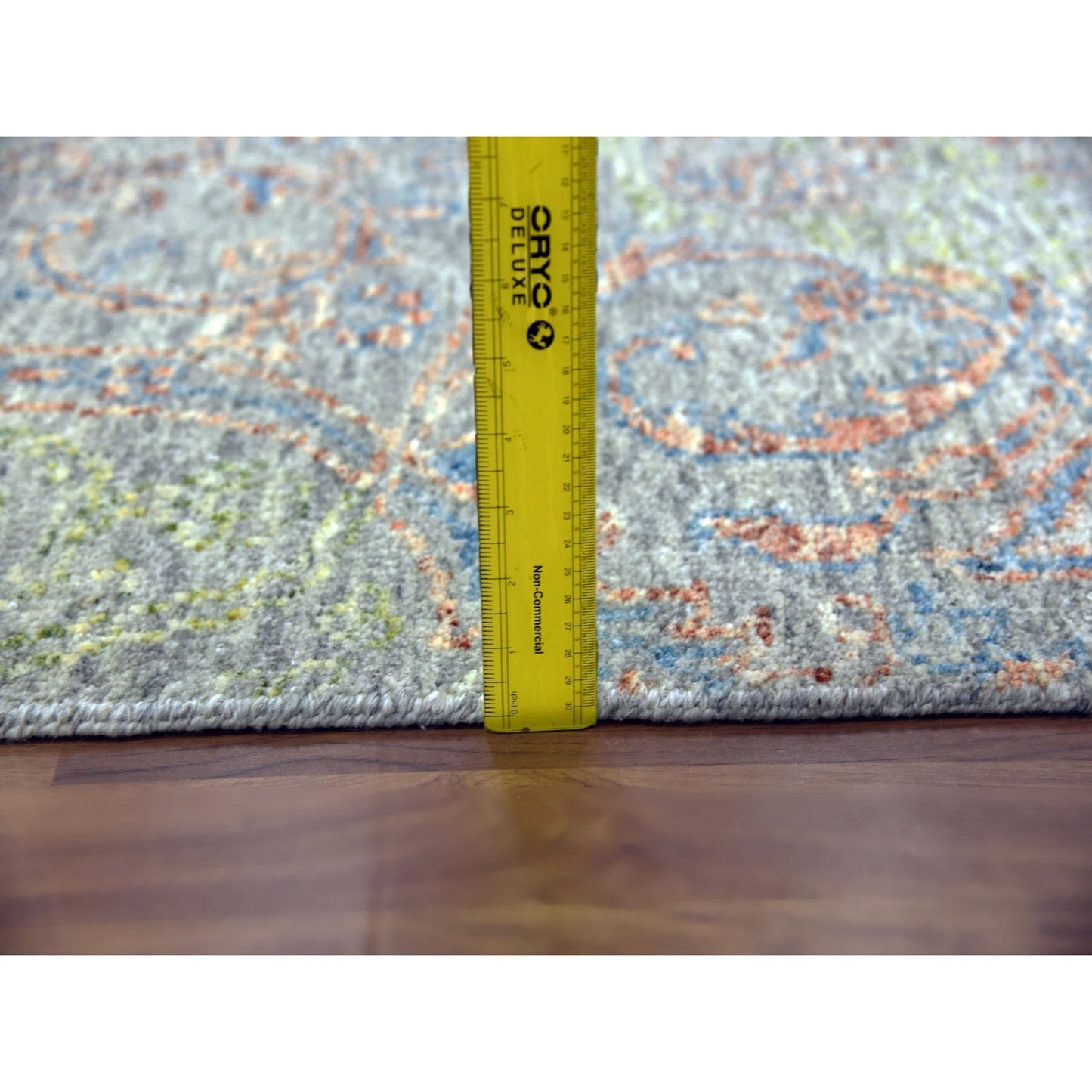 12'X15'2" Oversize Wool Obscured And Subtle Collection Oriental Rug