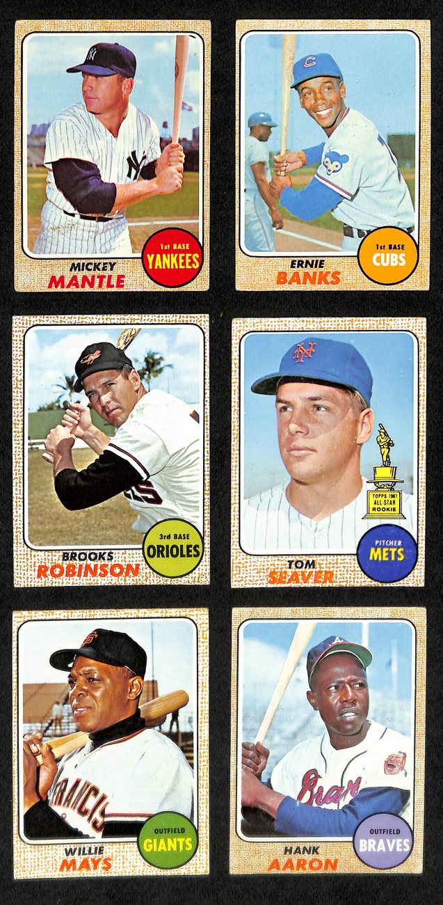 1968 Topps Baseball Card Complete Set (1-598)