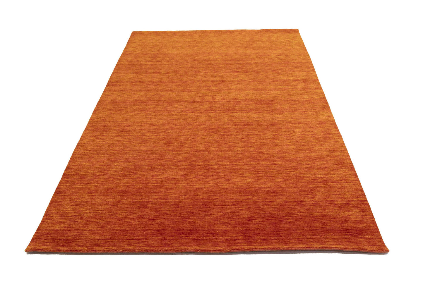 Orange Red Solid Design Hand-Loomed 6X9 Gabbeh