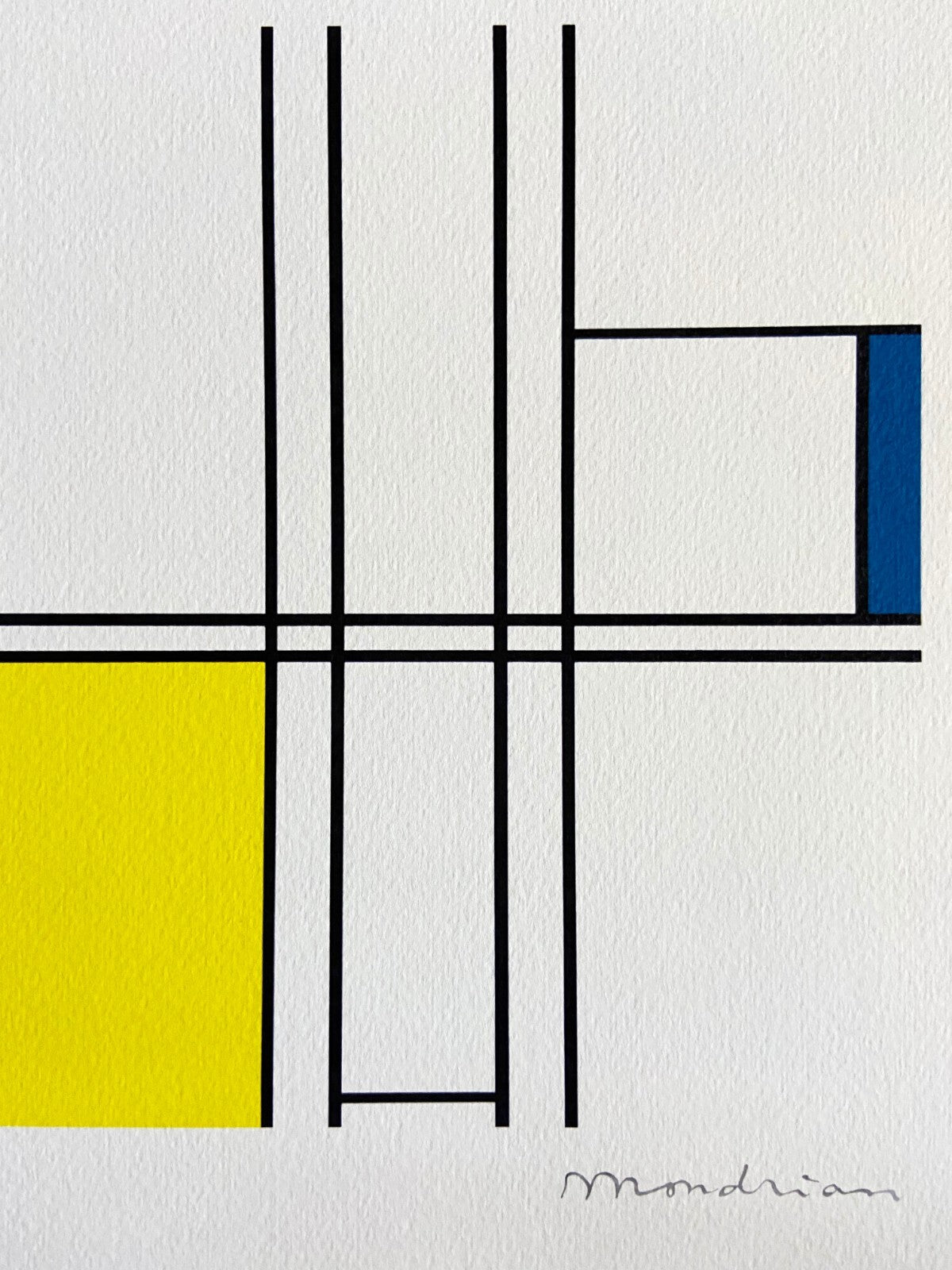 Piet Mondrian, Lithograph Coa Numbered