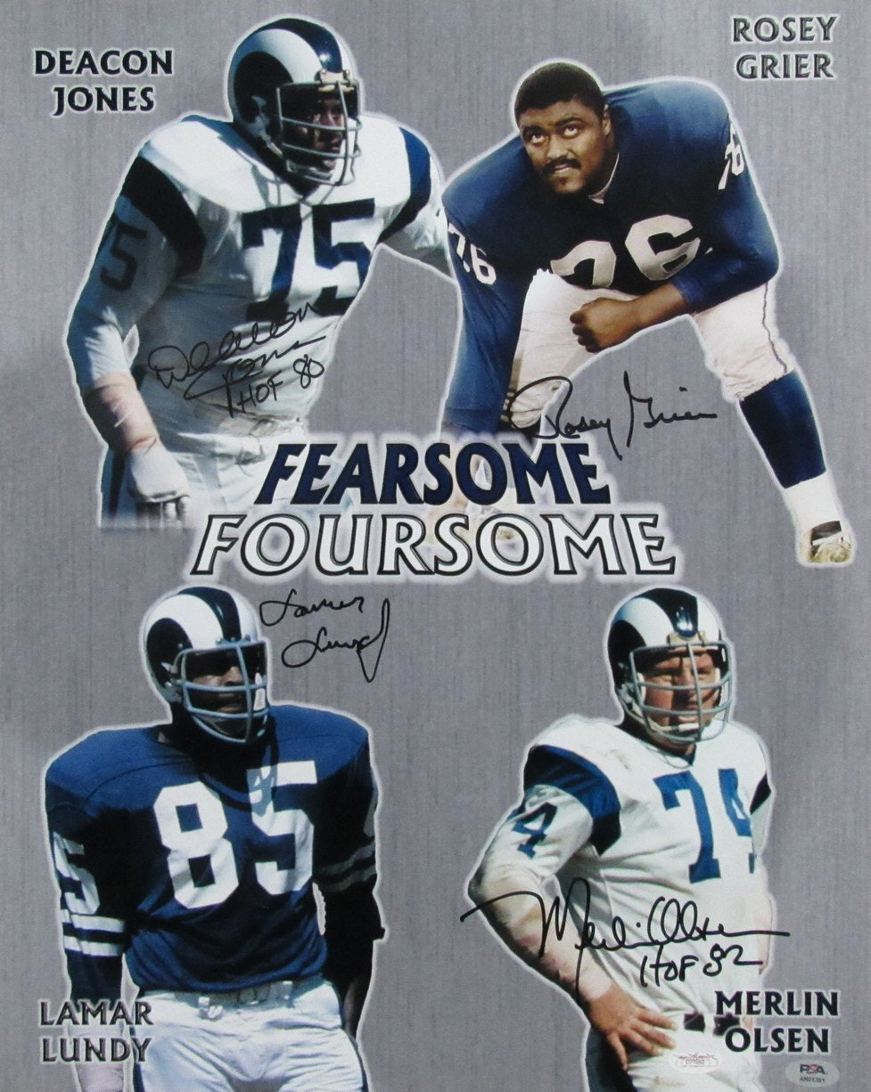 Fearsome Foursome Signed By 4 Players 16X20 Photo