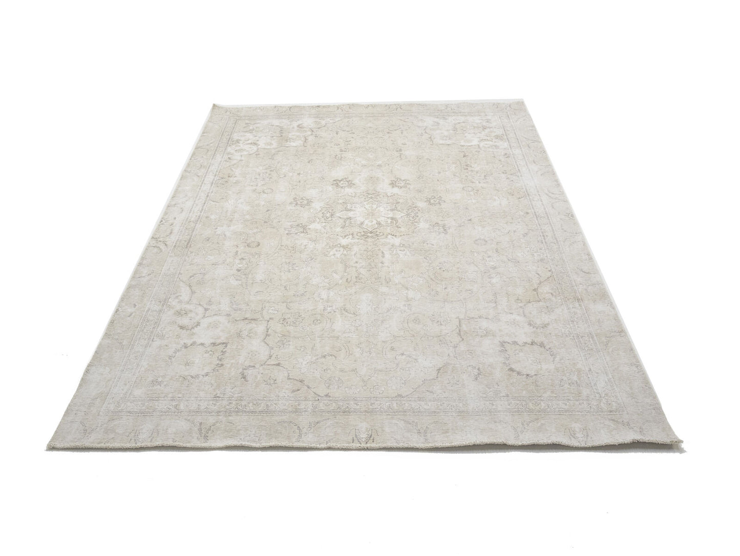Floral Antique Medallion Oriental Rug Vintage