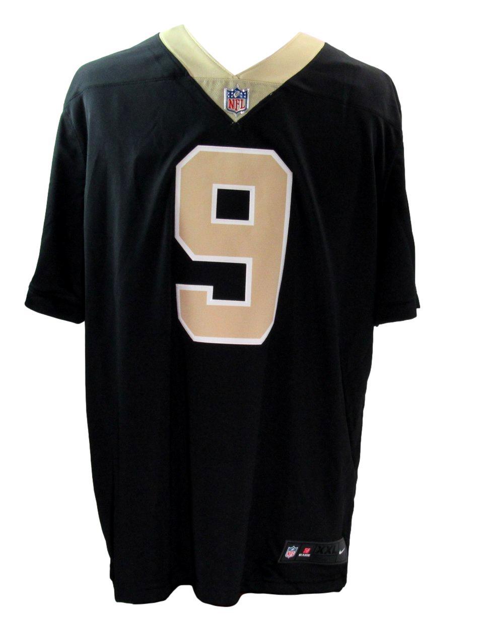 Drew Brees Autographed Black Nike On Field