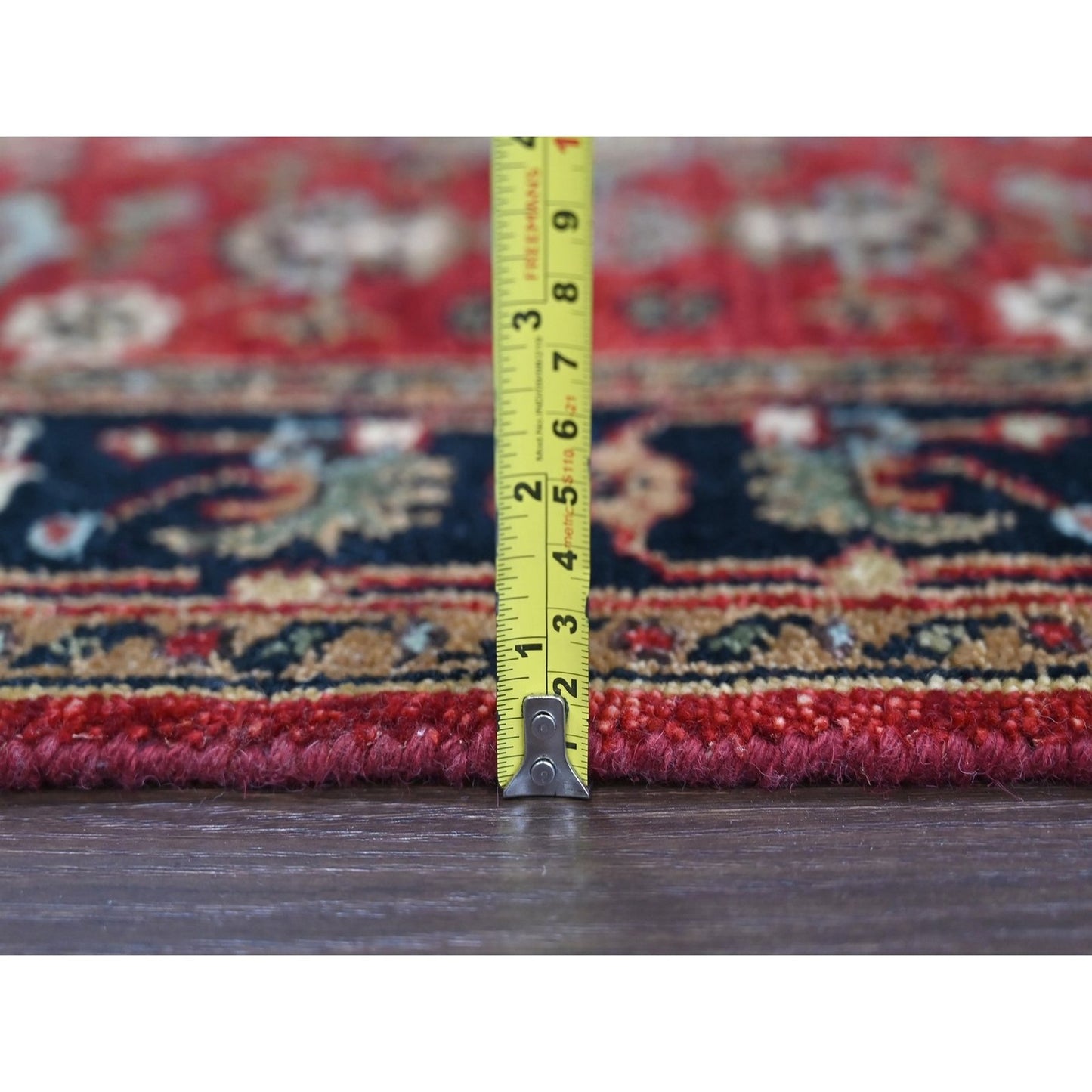 3'X5' Red Karjihooz Design Tribal Medallions Hand Knotted Soft Wool Rug