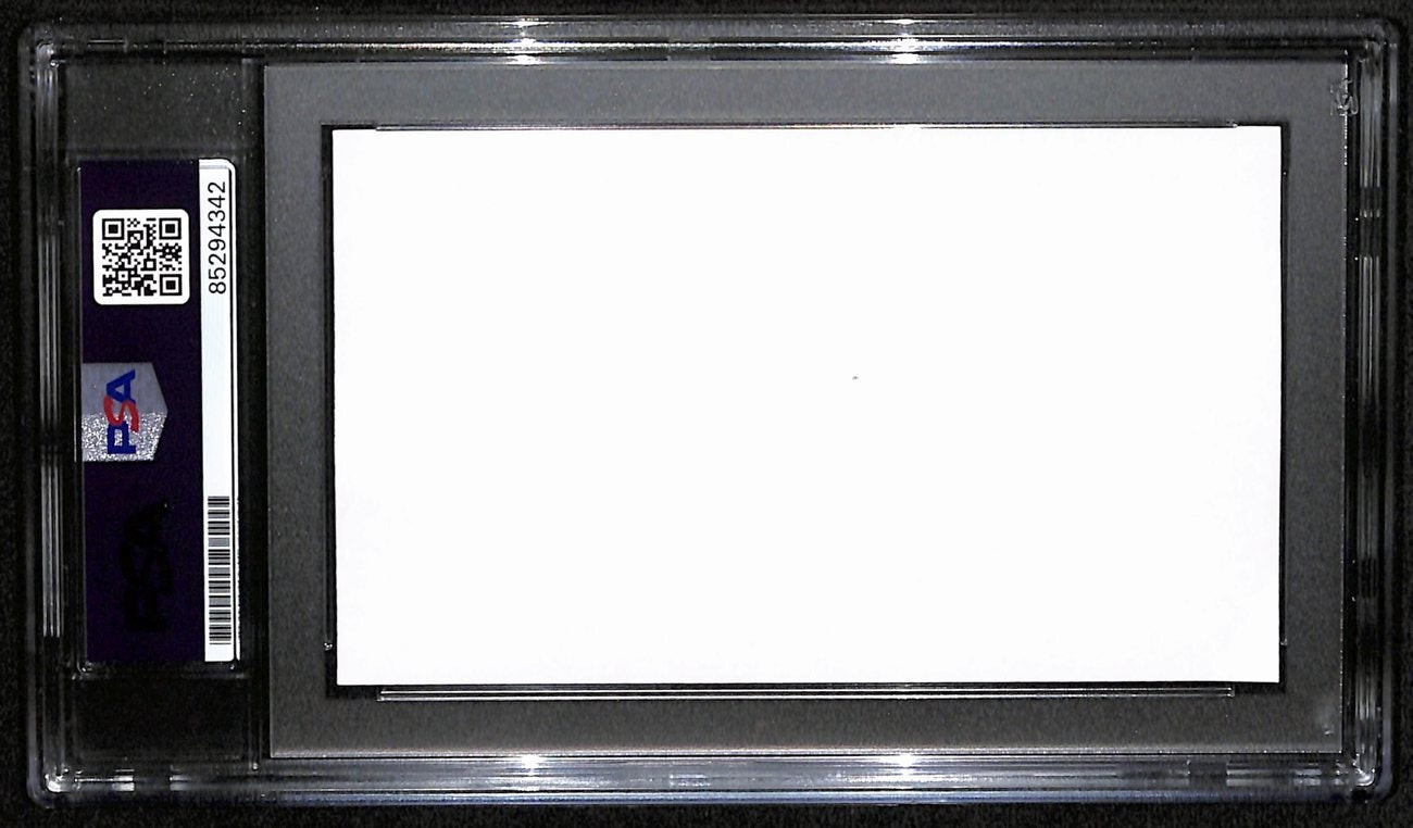 Henry Jordan Hof Signed/Auto Cut On 3X5 Card