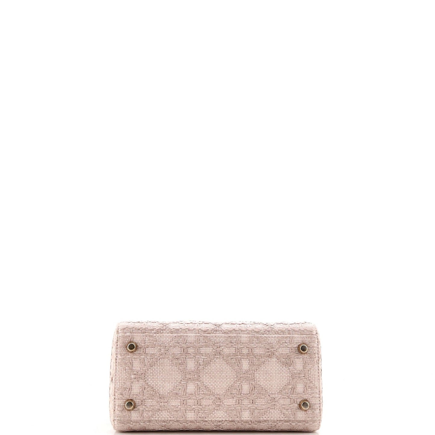 Christian Dior Lady D-Lite Bag Cannage Embroidered Raffia Medium