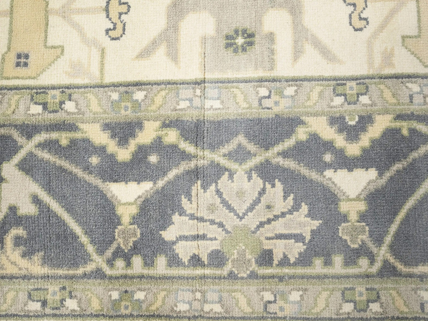 Handmade Extra Large Oushak Oriental Rug Cream