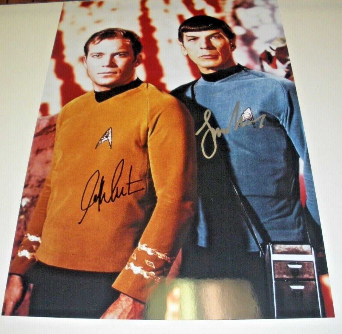 Leonard Nimoy William Shatner Star Trek W/Coa
