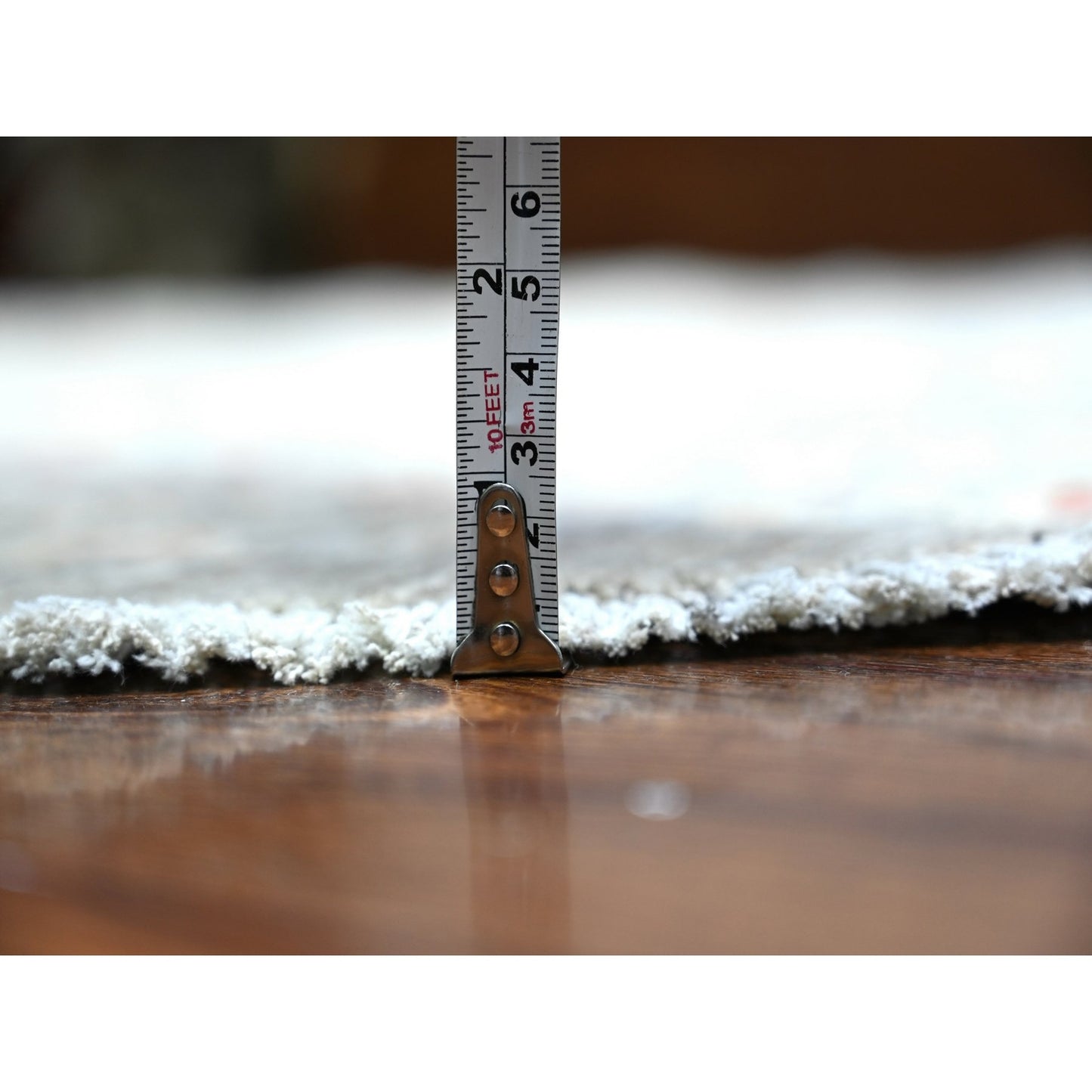 8'X8' Gray Ziegler Mahal Hand Knotted Pure Wool Round Oriental Rug