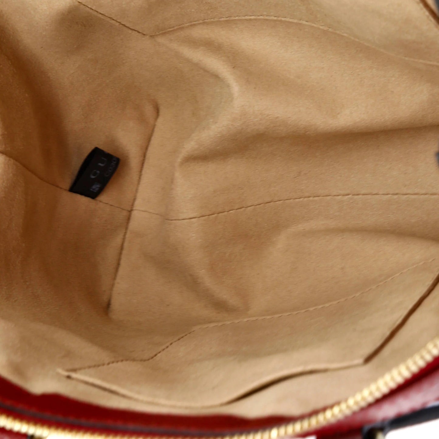 Gucci Ophidia Top Handle Tote Flora Gg Coated Canvas Small