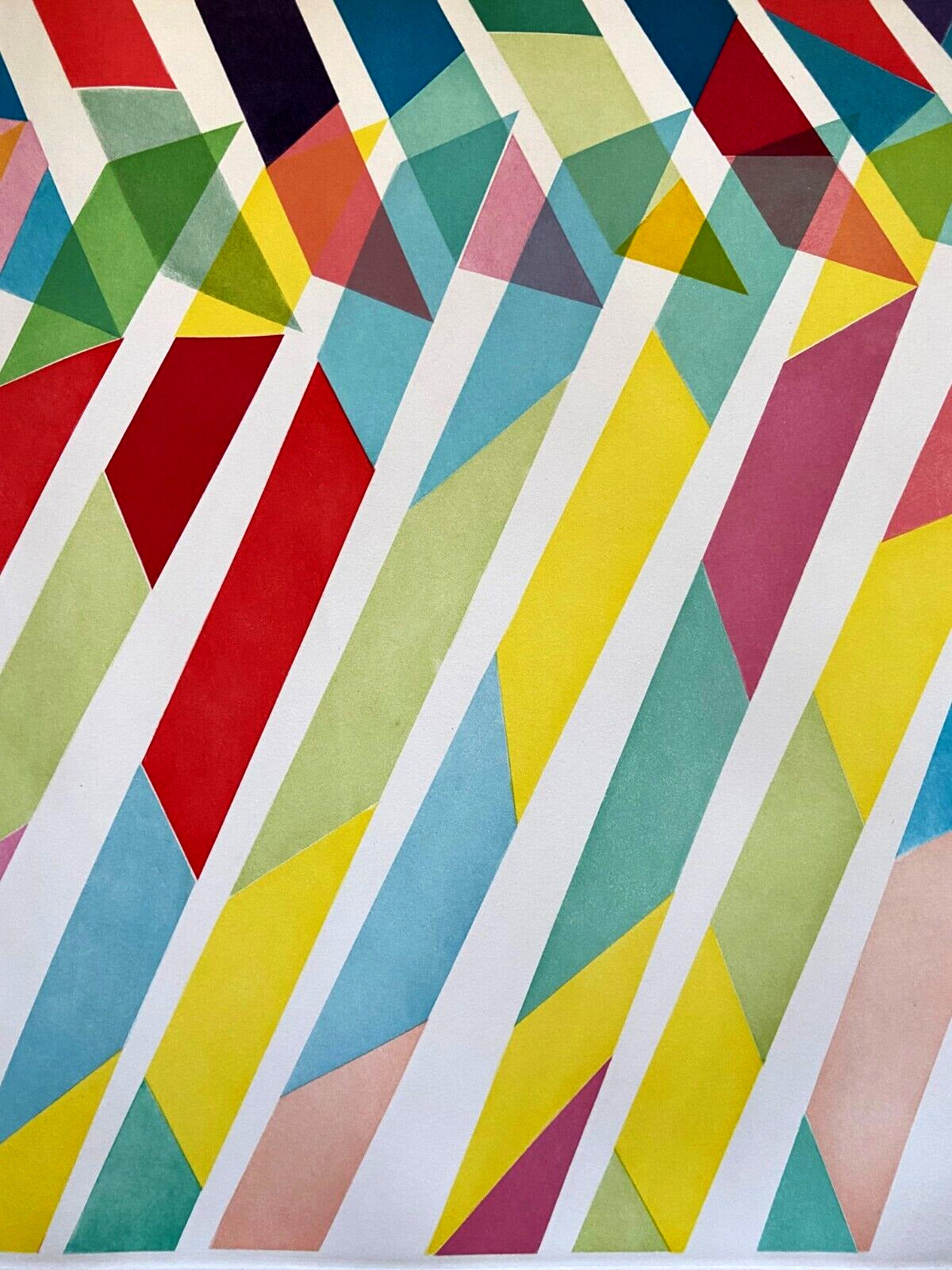 Piero Dorazio Acquaforte 80X120 Signed Hand