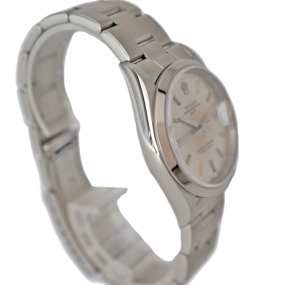 Rolex Oyster Perpetual Date 15200 Silver Case Size 34.0Mm Used Watch #72177