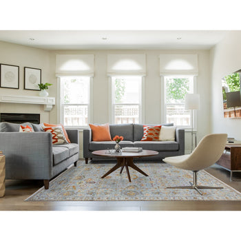 8'X10' Gray Sultanabad Reimagined 100% Wool Hand Knotted Oriental Rug