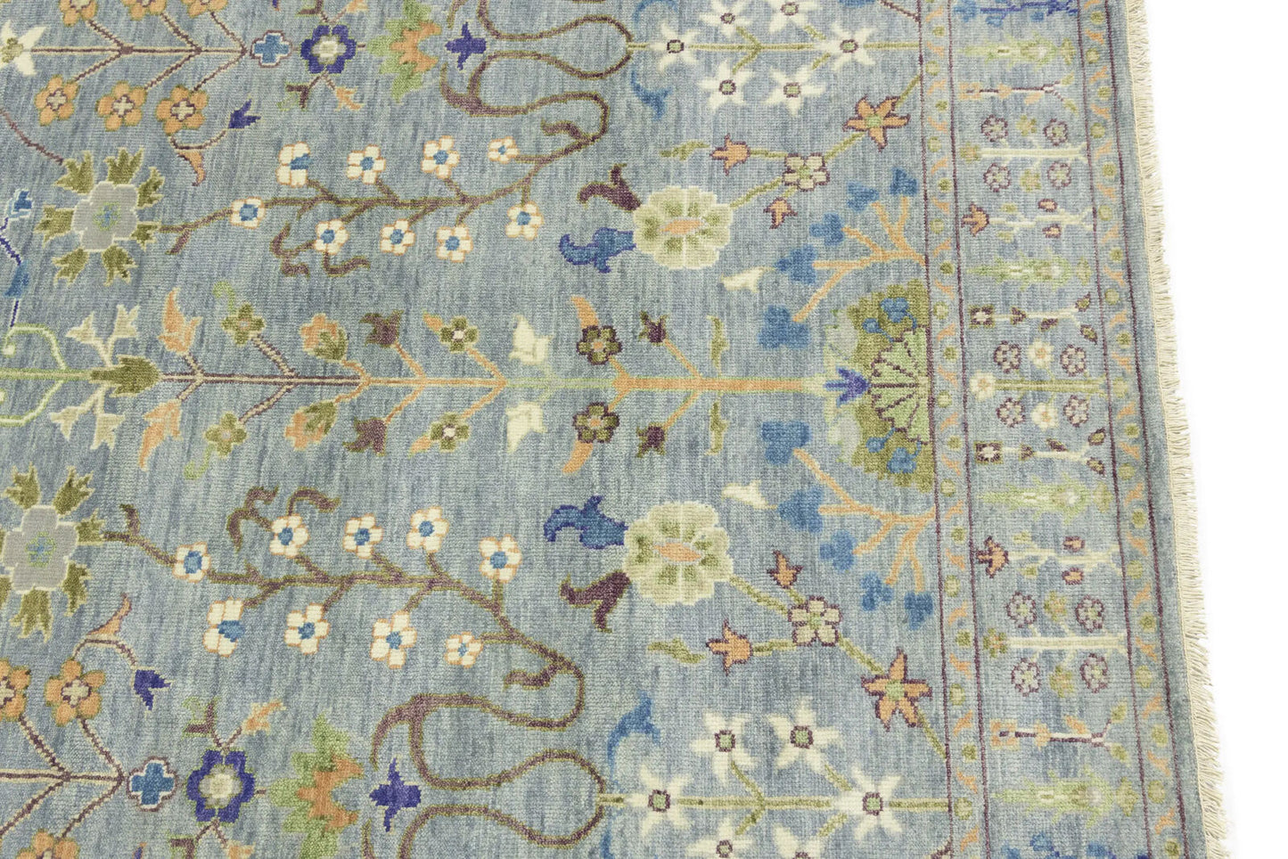 Handmade Tree of Life Oushak Chobi Oriental Rug