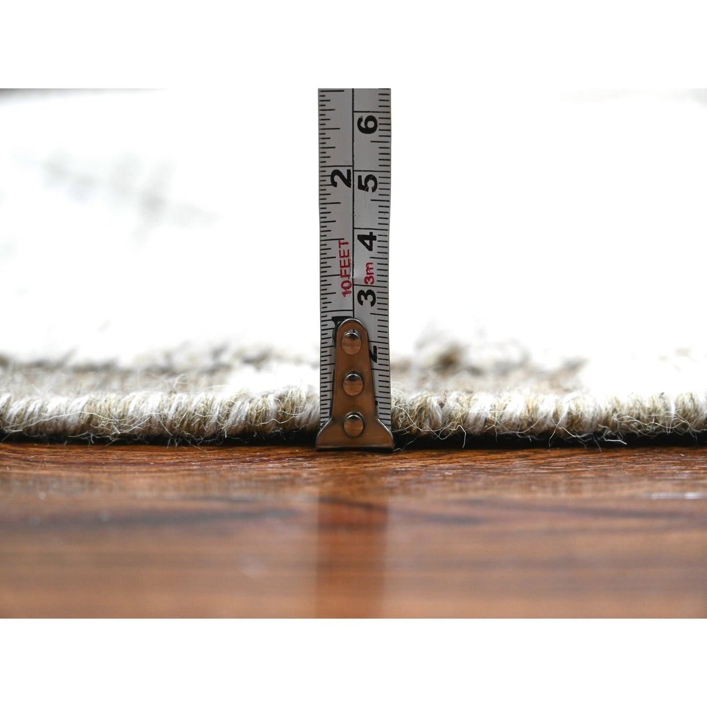 12'2"X15'2" Ivory Hand Knotted Moroccan Weave Oversized Oriental Rug