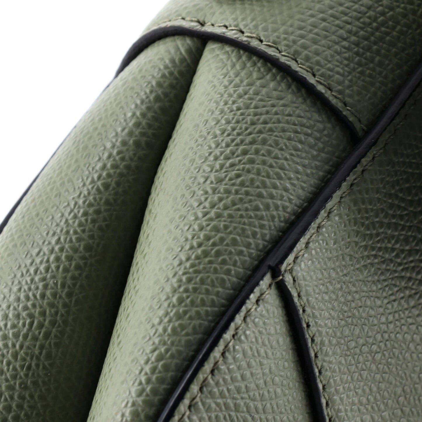 Christian Dior Saddle Handbag Leather Medium