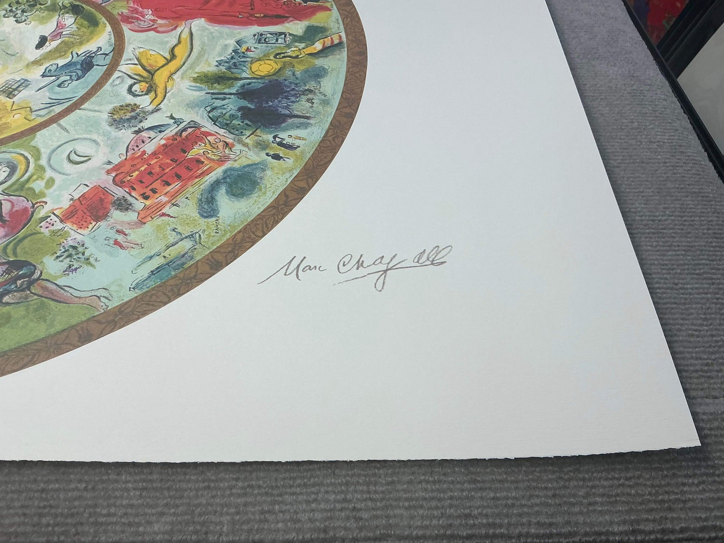 Marc Chagall Paris Opera Ceiling " Poster Modernism Green, Yello