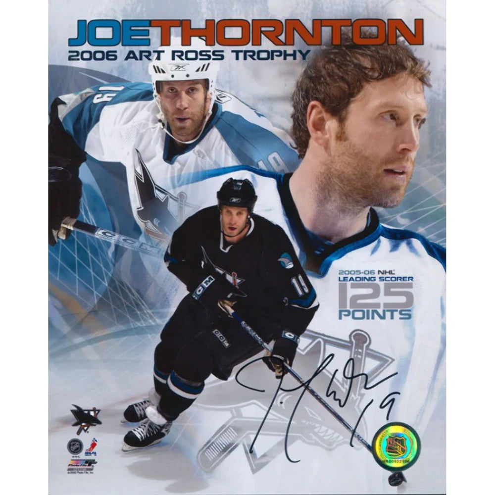 Joe Thornton Autographed 8X10 Photo