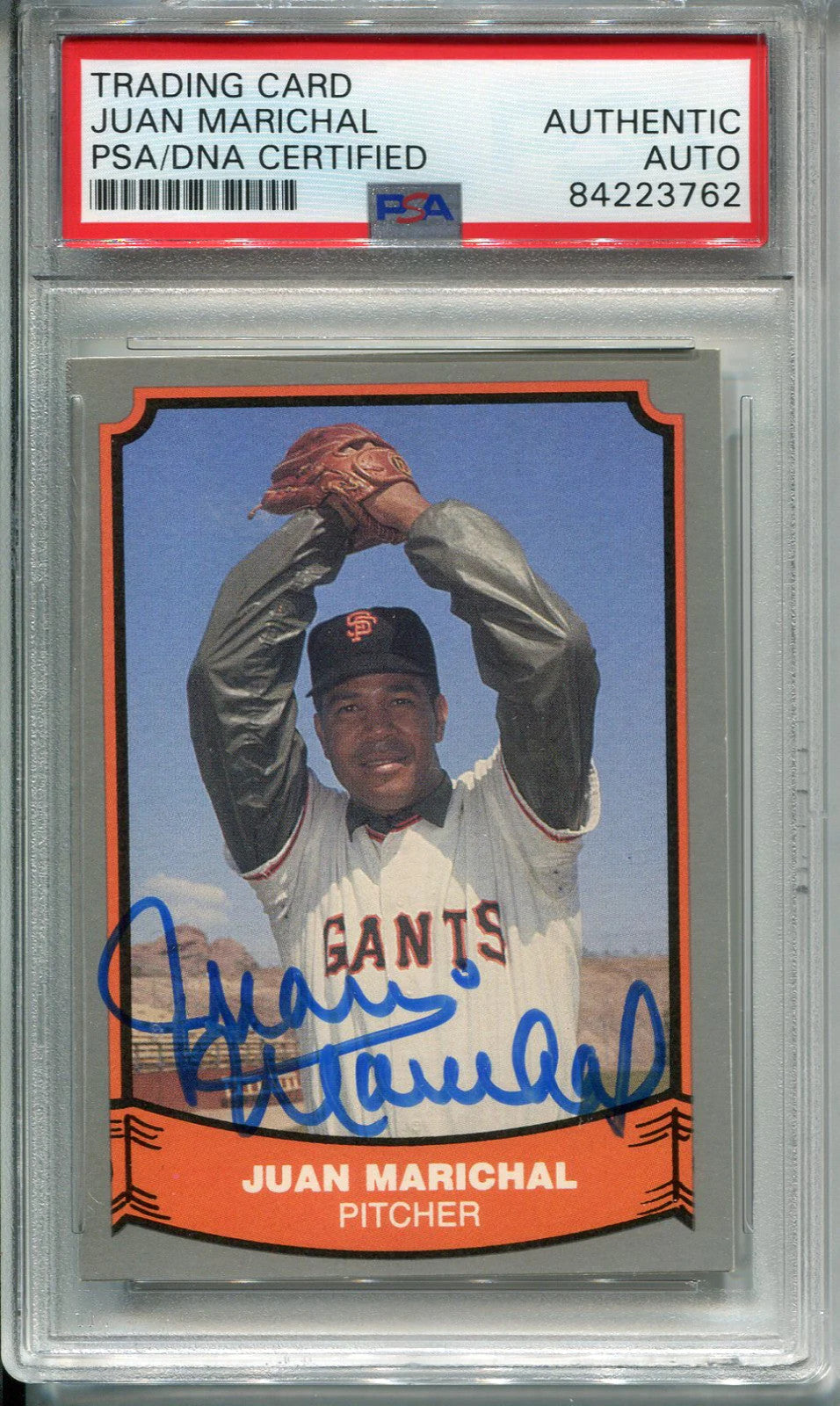 Juan Marichal Autographed 1988 Pacific Card (Psa)