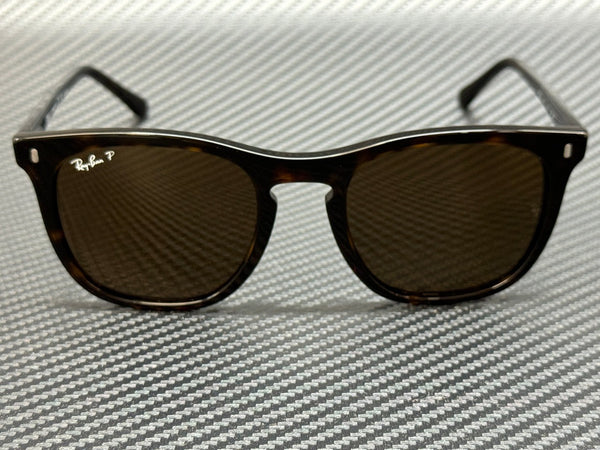 RAY BAN RB2210 902 57 Havana Brown Polarized Unisex 53 mm Sunglasses