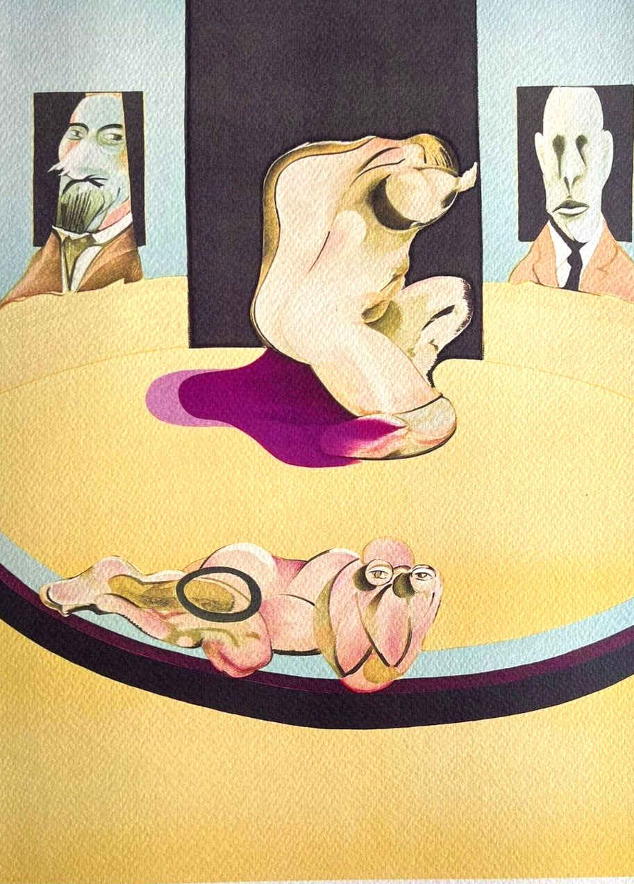 Francis Bacon Lithograph Coa Signed In Pen