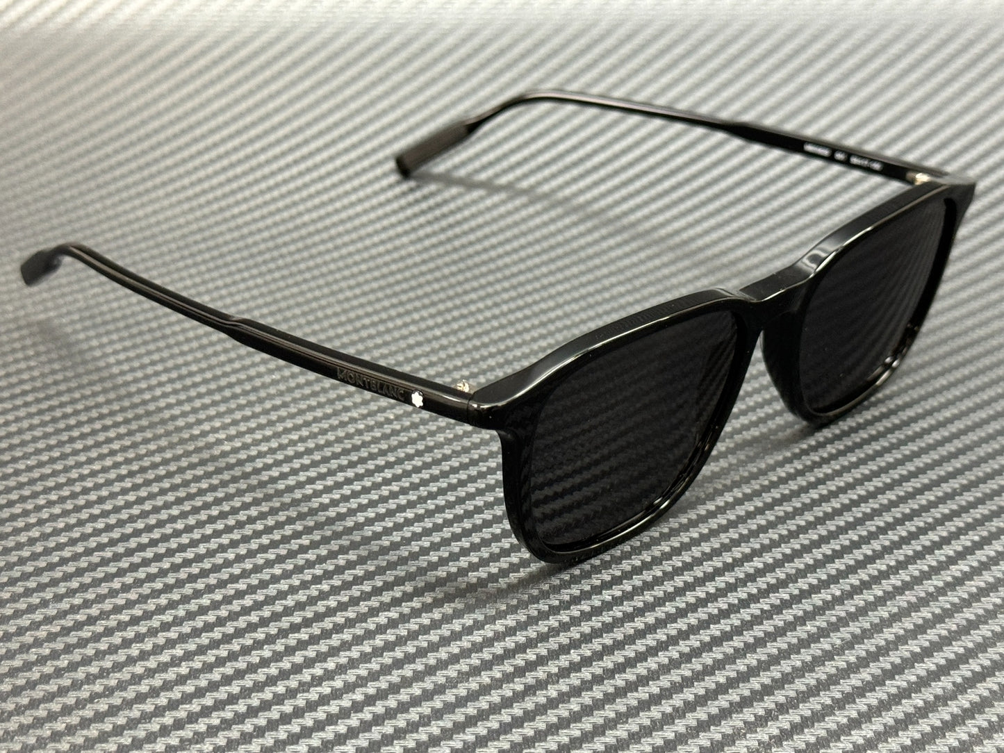 Mont Blanc Mb0082S 001 Black Grey Men'S 53 Mm