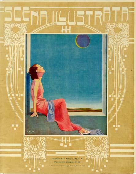 Scena Illustrata Arts Literature Music Theatre Girl Sky 1932