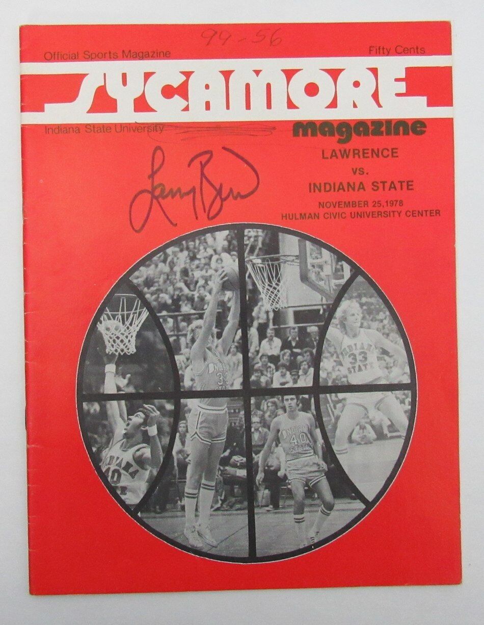 Larry Bird Hof Signed/Auto 1978 College