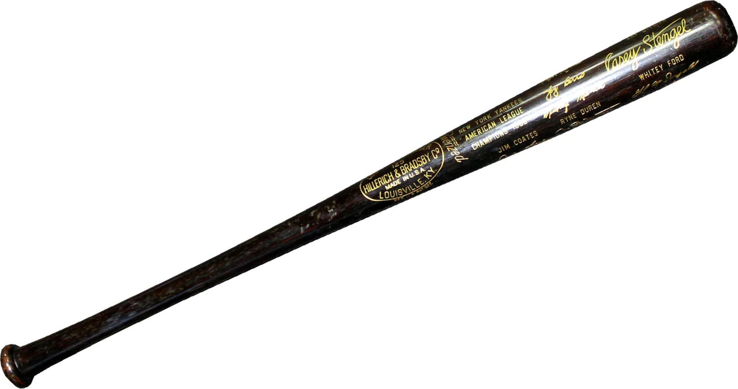 1960 New York Yankees Engraved Hillerich & Bradsby Bat
