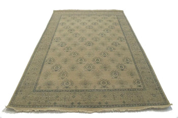 6X9 Ft Handmade Wool Oriental Rug Allover Floral