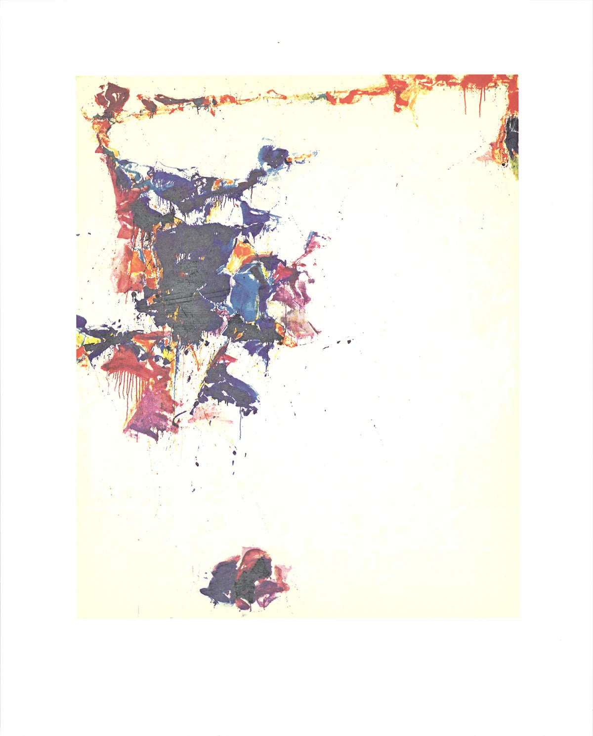 Sam Francis The Whiteness Of The Whale " Serigraph Abstract Multico