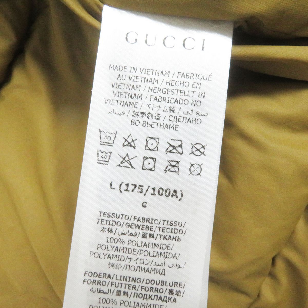 Gucci Down Jacket 100% Nylon<Br>
Filling