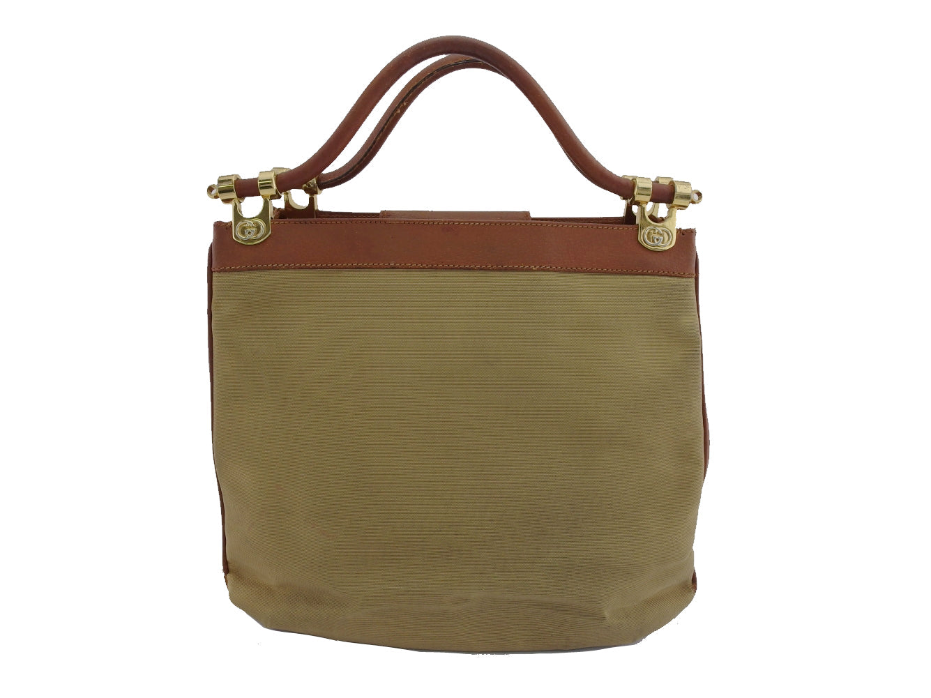 Gucci Handbag Brown X Beige