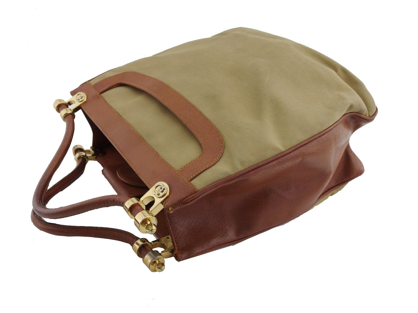 Gucci Handbag Brown X Beige