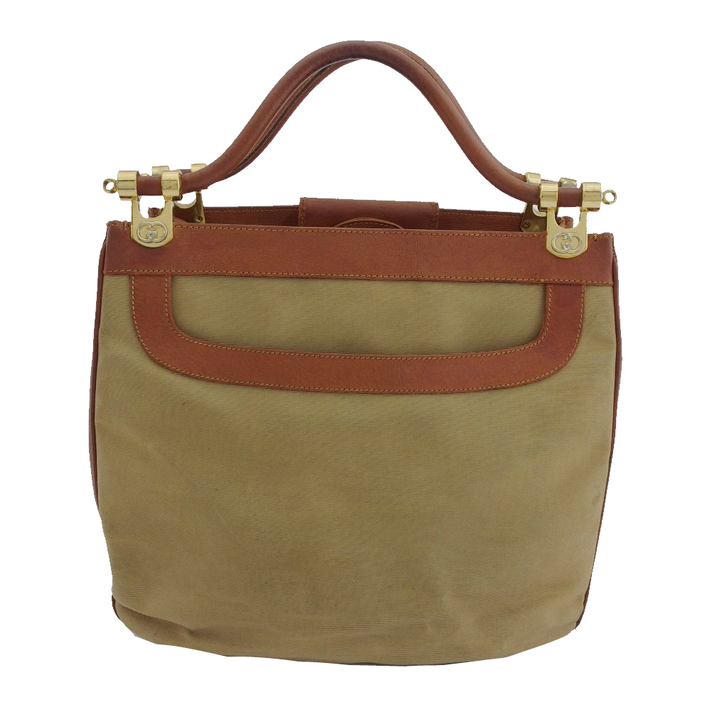 Gucci Handbag Brown X Beige