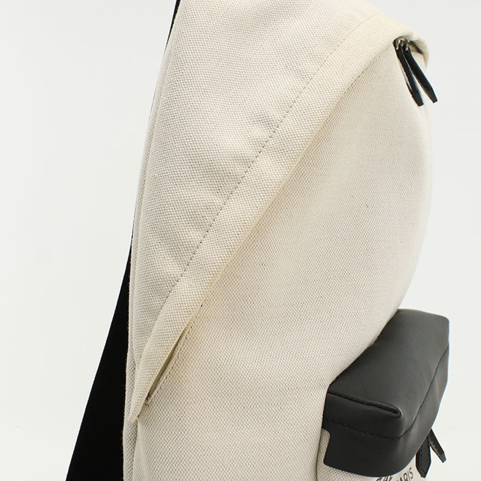 Balenciaga 392007 Backpack Canvas/Leather White Mens