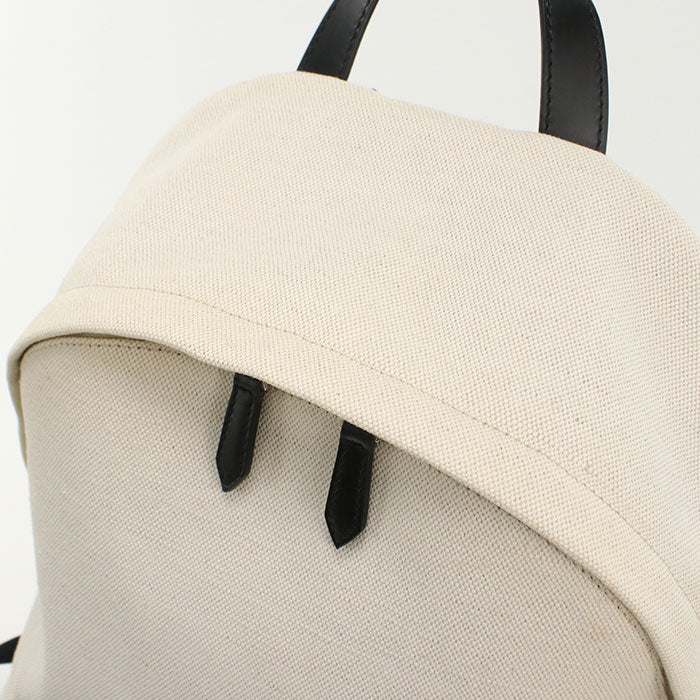 Balenciaga 392007 Backpack Canvas/Leather White Mens