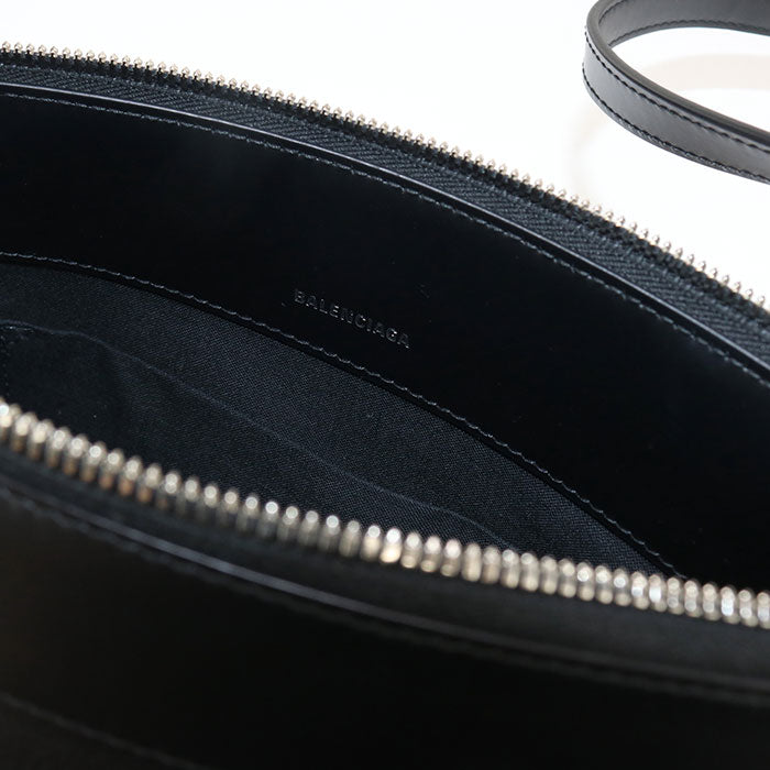 Balenciaga 639497 Shoulder Bag Cross Body Bag Leather Black Women