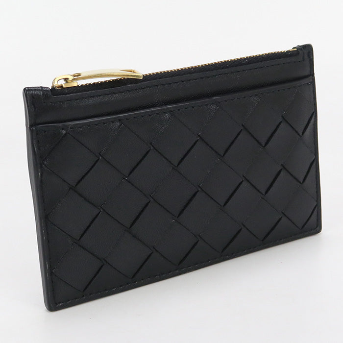 Bottegaveneta Coin Case Intrecciato Card Case Leather Black Unisex