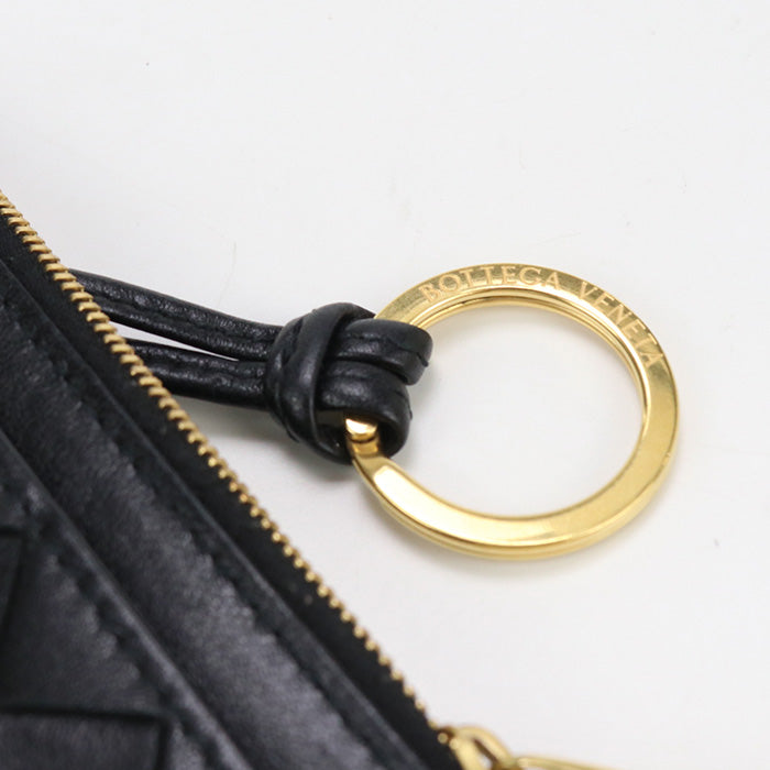 Bottegaveneta Coin Case Intrecciato Card Case Leather Black Unisex
