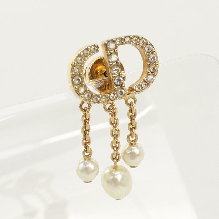Christian Dior E1549Ptccy D301 Petit Cd Pierce Metal Gold Women