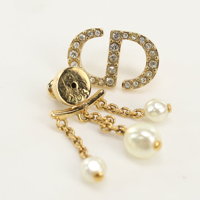 Christian Dior E1549Ptccy D301 Petit Cd Pierce Metal Gold Women