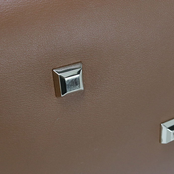 Ferragamo 21 H900 2Way Gancini Tote Bag Calfskin Brown Women