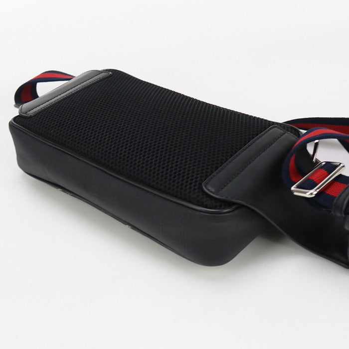 Gucci 474293 Body Bag Gg Supreme Belt Bag/Sling Bag Gg Supreme Canvas Black Mens