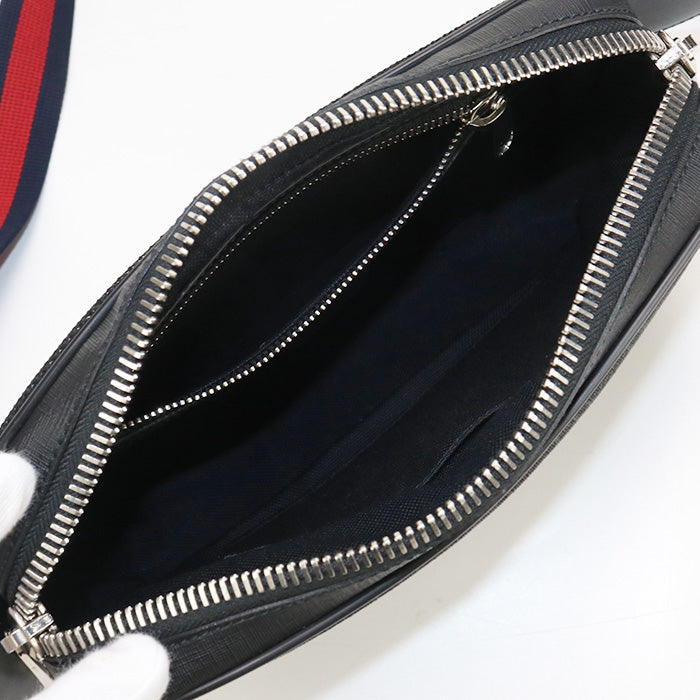 Gucci 474293 Body Bag Gg Supreme Belt Bag/Sling Bag Gg Supreme Canvas Black Mens