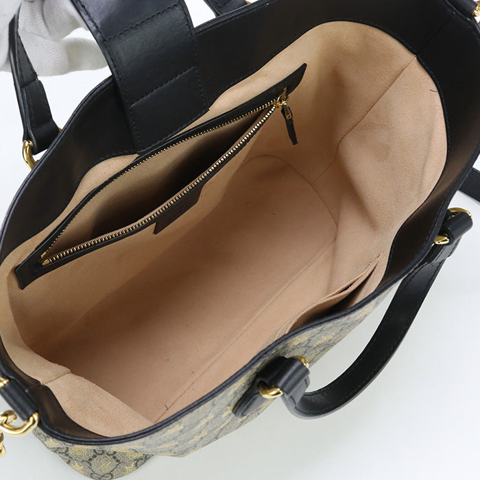 Gucci Gu90386 2Waytote Bag Gg Supreme Be Tote Bag Beige Women