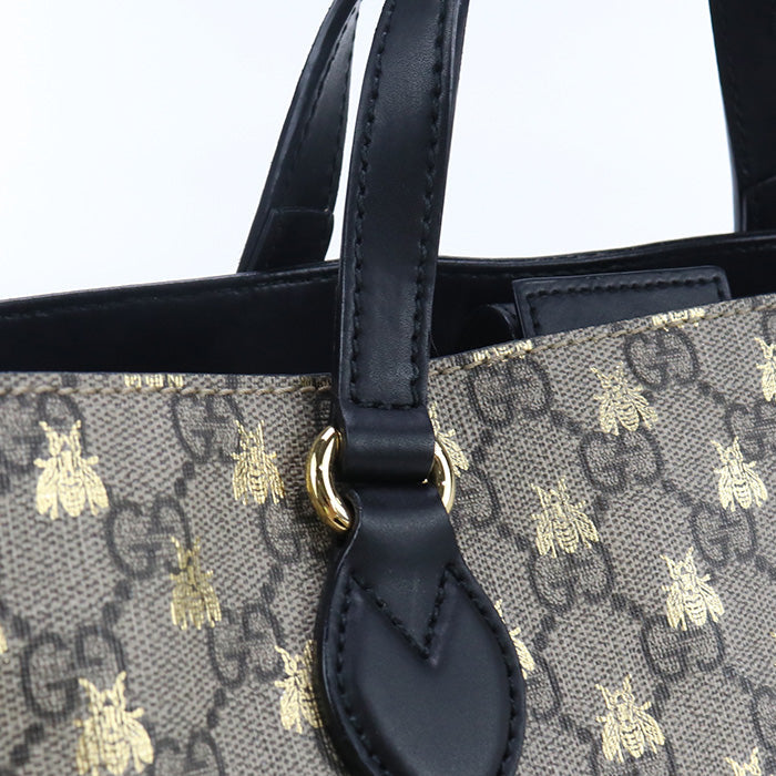 Gucci Gu90386 2Waytote Bag Gg Supreme Be Tote Bag Beige Women