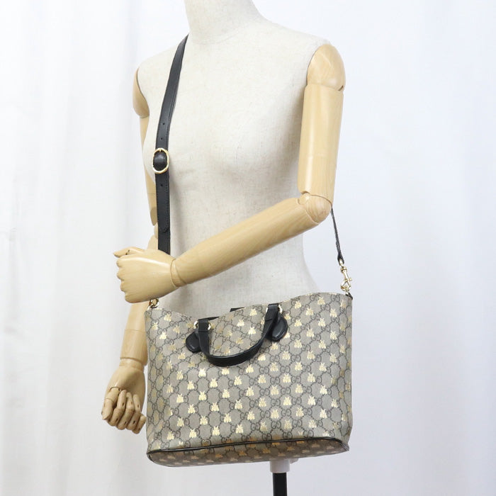 Gucci Gu90386 2Waytote Bag Gg Supreme Be Tote Bag Beige Women