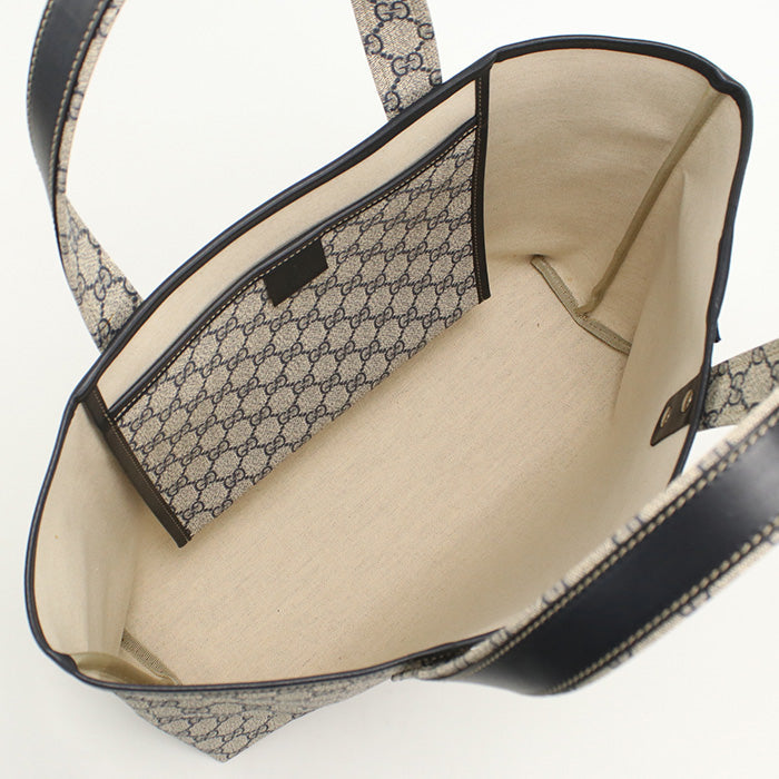 Gucci 211134 Gg Supreme Tote Bag Gg Supreme Navy Women