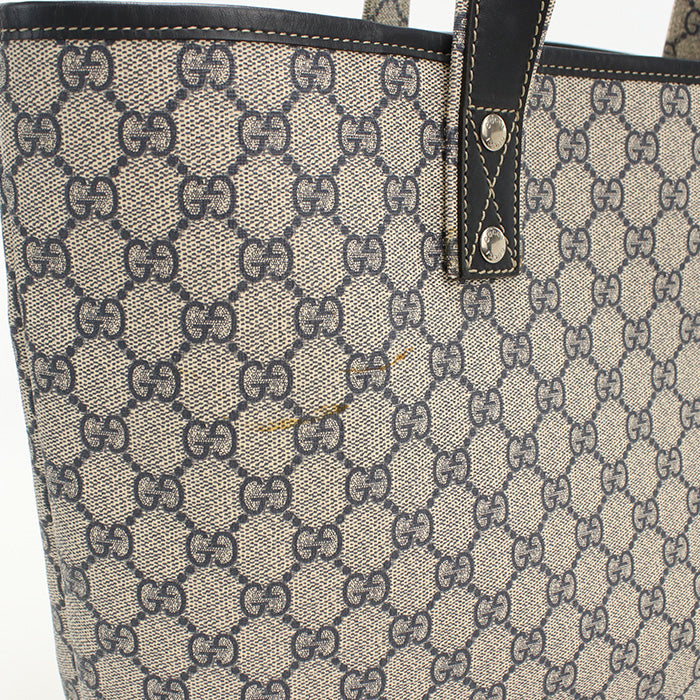 Gucci 211134 Gg Supreme Tote Bag Gg Supreme Navy Women